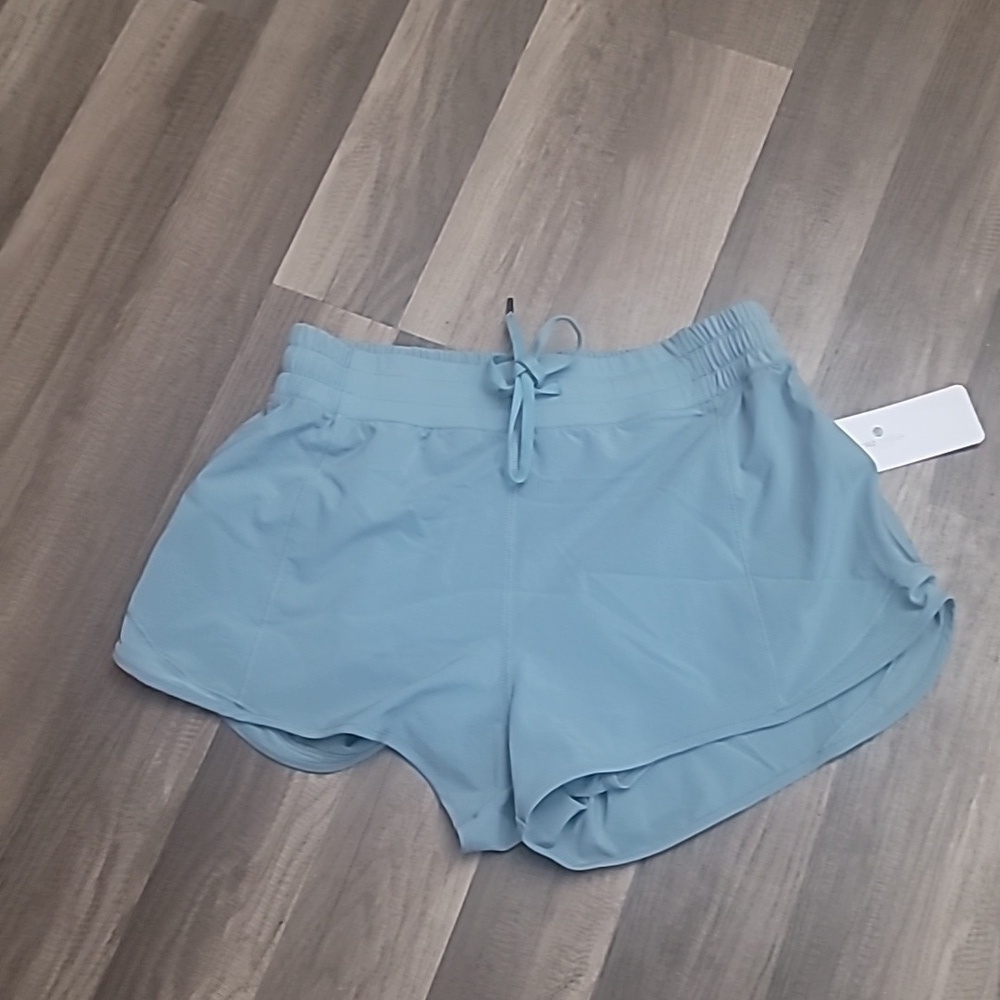 CRZ YOGA Running Shorts Mesh Liner Quick Dry Drawstring Size 12 NWT